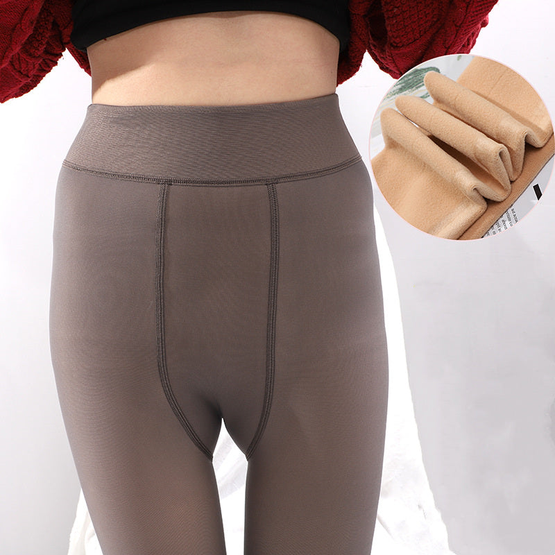 Women Tights Translucent Winter Warm Leggings Fleece Pantyhose –  savecollection